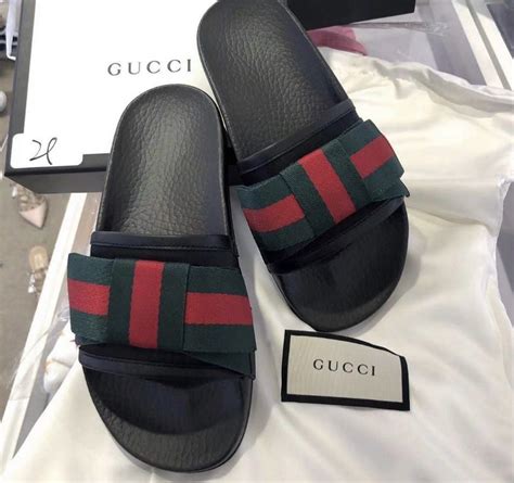 gucci bow slides cheap|gucci slides women with bow.